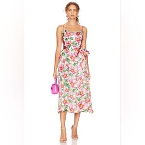 10. NWT ALICIA & OLIVIA SAMANTHA COWL-NECK MIDI DRESS SIZE 0